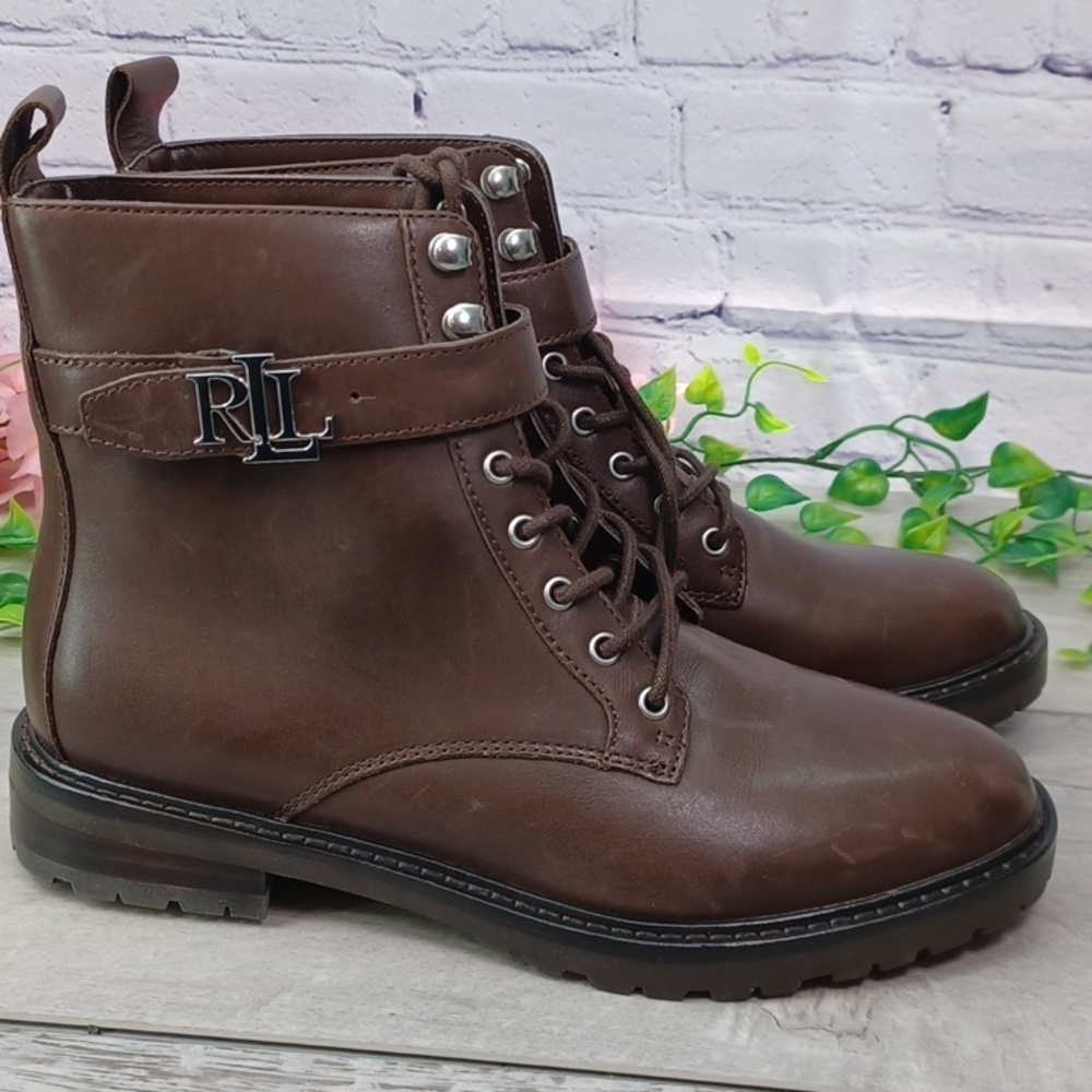 Lauren Ralph Lauren Elridge Lace Up Boot NWOB - Picture 6 of 12